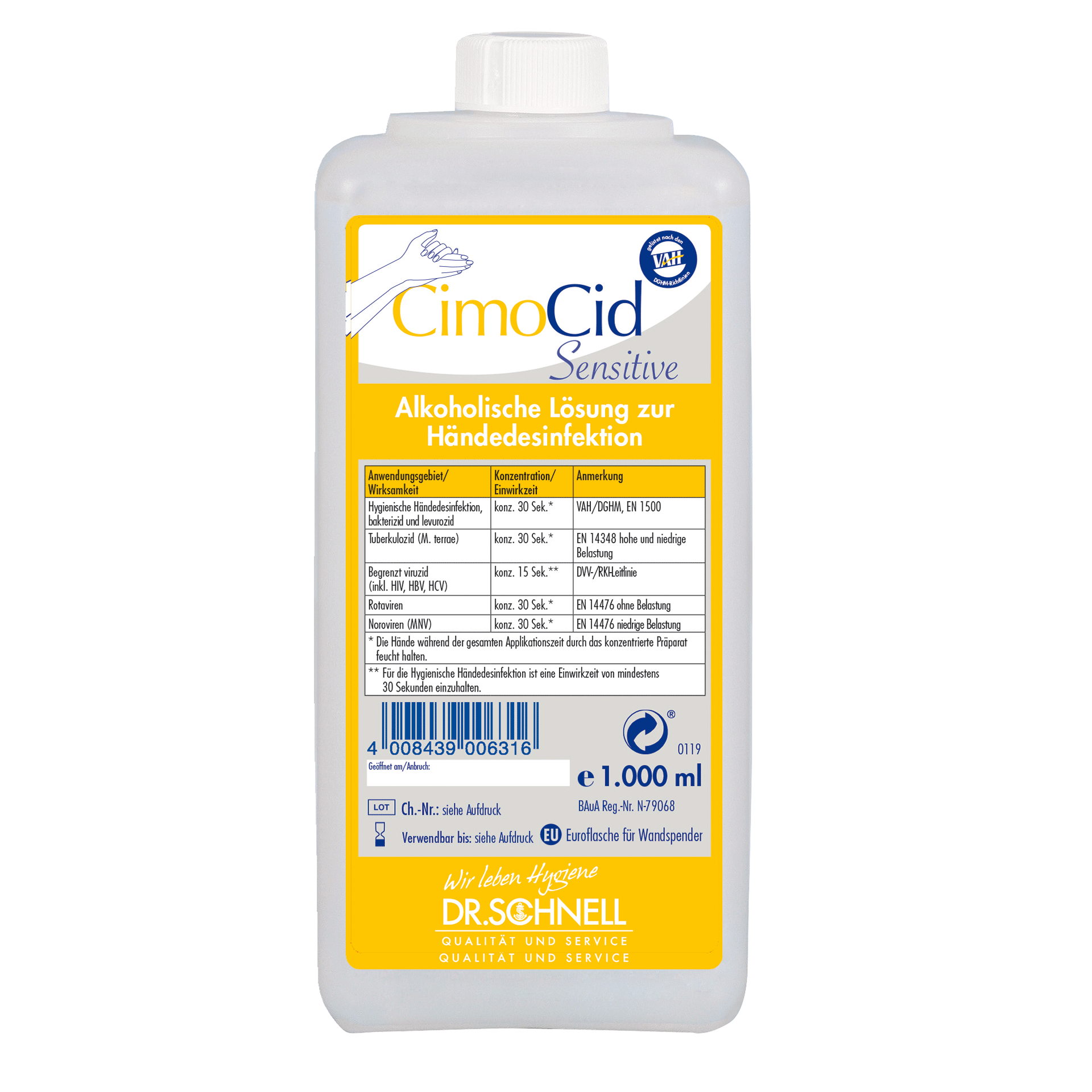 CIMOCID sensitiv 12 x 1000 ml