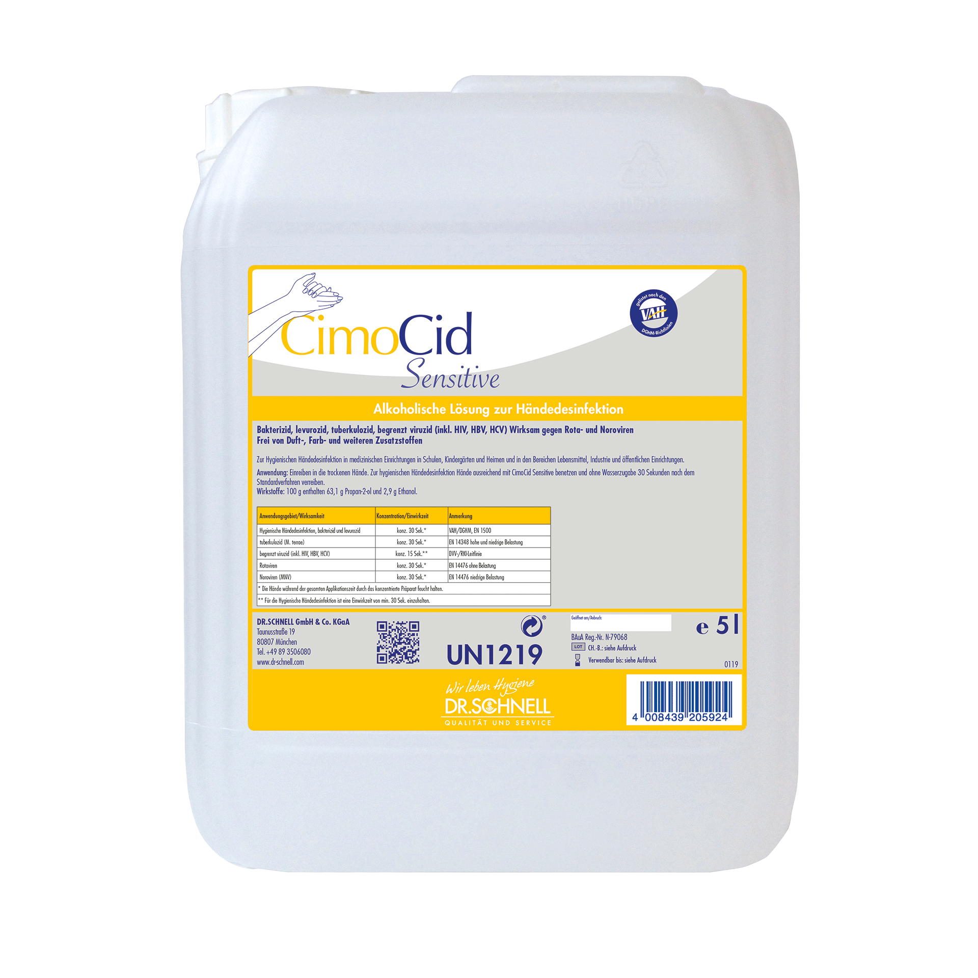 CIMOCID sensitiv Kanister 5 Liter