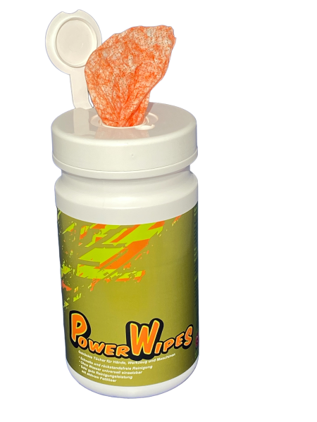 PowerWipes scrub (extrem) Handreinigungstücher für Industrie 75 Blatt oranges Vlies